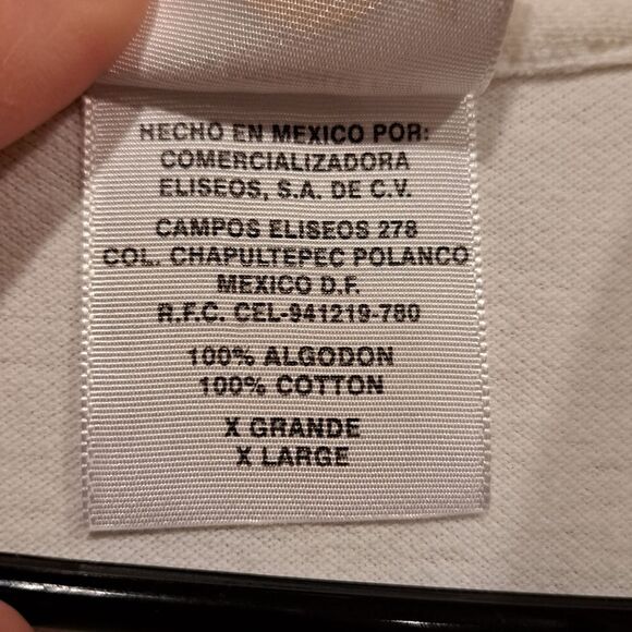 Vintage Hard Rock Cafe Costa Maya Mexico White Polo Shirt Embroidered Logo sz XL - Picture 4 of 9